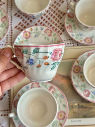 Churchill Briar Rose Juego te cafe tazas antiguo