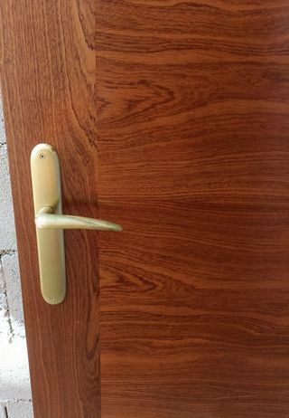 Puerta interior de madera de casa