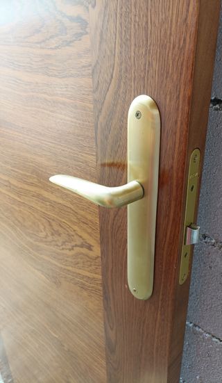 Puerta interior de madera de casa