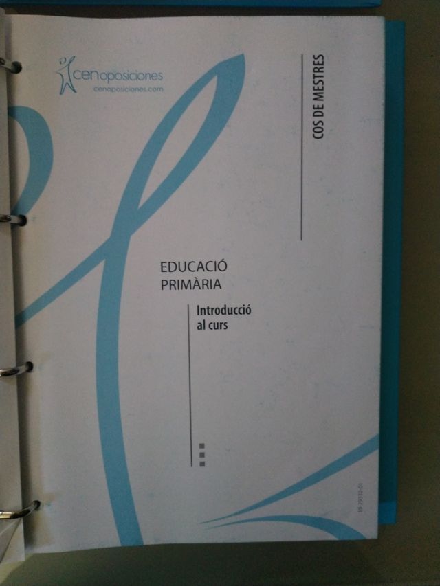 Libros temario oposiciones Cos de Mestres Cataluny