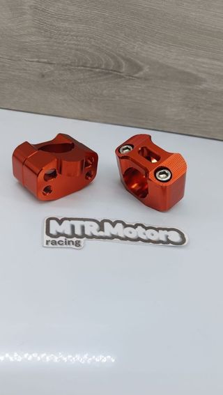 ✅ Adaptador 22mm a 28 manillares color naranja