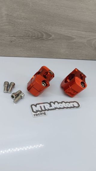 ✅ Adaptador 22mm a 28 manillares color naranja
