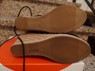 Sandali zeppa in corda