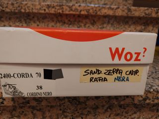 Sandali zeppa in corda