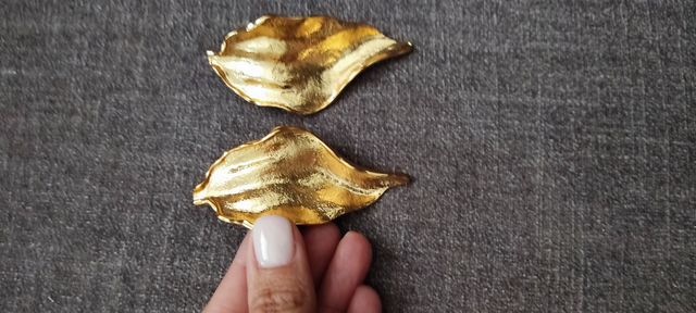 Pendientes Zara modelo hoja