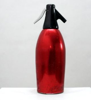 Sifone per seltz oggetto in acciaio inox bordeaux