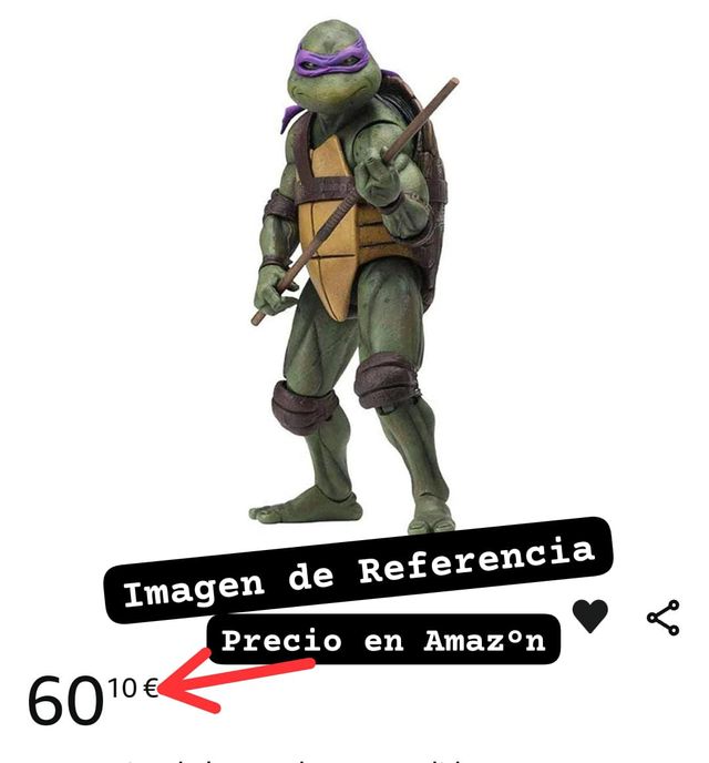 Figura de las tortugas Ninjas