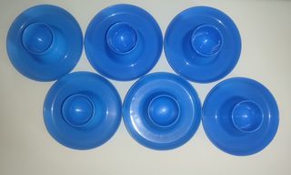 Set 6 porta uovo in plastica 