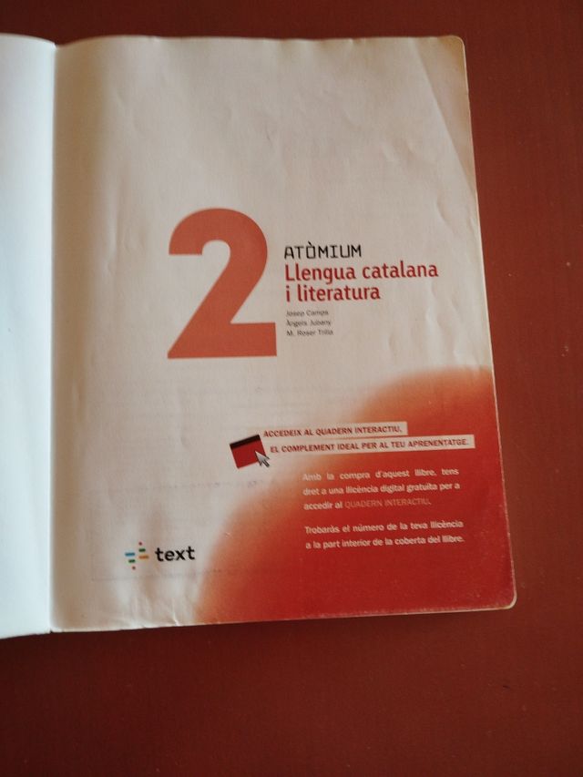 Llibre Llingua Catalana in lett. 2 ESO