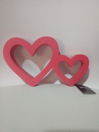 Corazones decoración escritorio