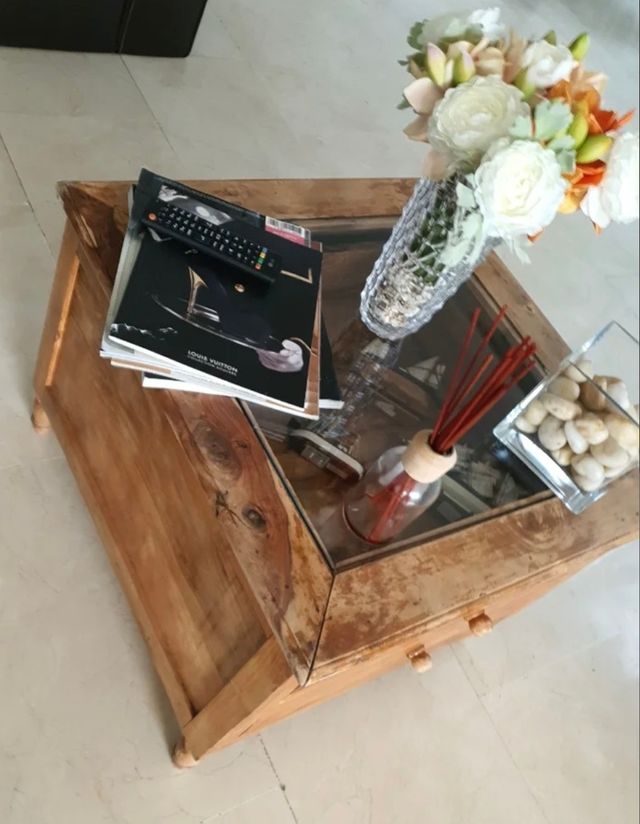 Mesa baja comedor madera naryral maciza