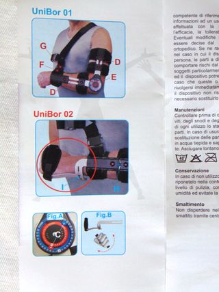 Tutore articolato gomito regolabile Tecnocamp