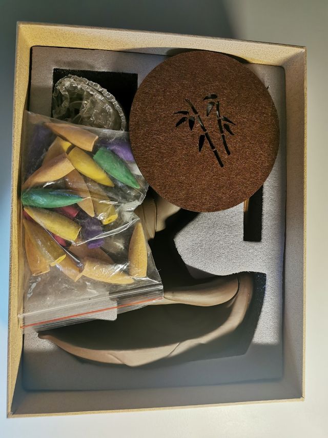 Set de incienso de cerámica