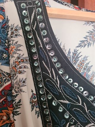 Blusón estampado manga 3/4