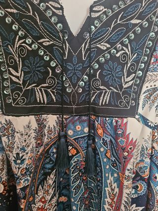 Blusón estampado manga 3/4