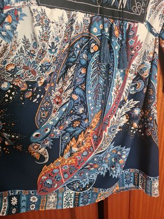 Blusón estampado manga 3/4