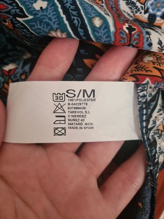 Blusón estampado manga 3/4