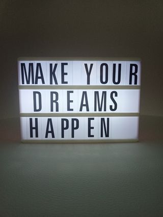 Cartel con luz