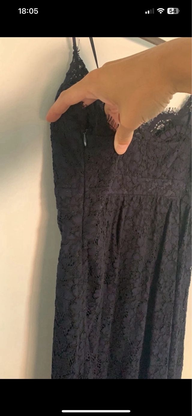 Vestido azul marino claudie pierlot talla 40