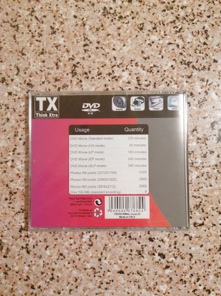 5 DVD-RW 4.7 GB 4x speed