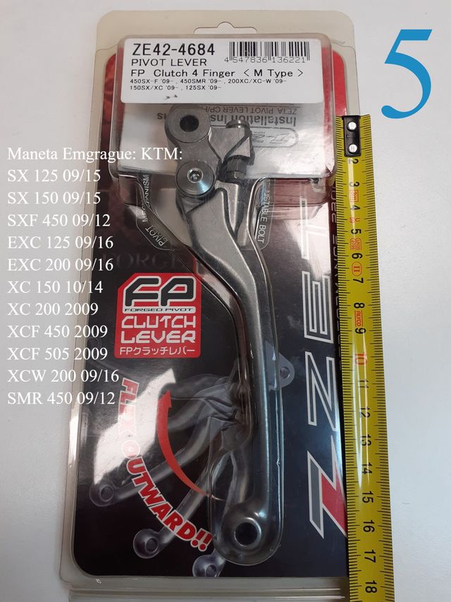 MANETA EMBRAGUE o FRENO, ZETA ARTICULADA, KTM,...