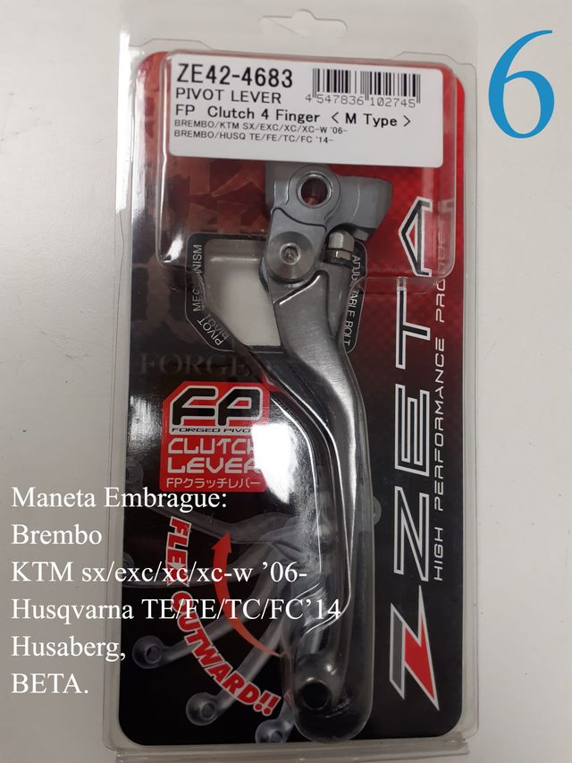 MANETA EMBRAGUE o FRENO, ZETA ARTICULADA, KTM,...