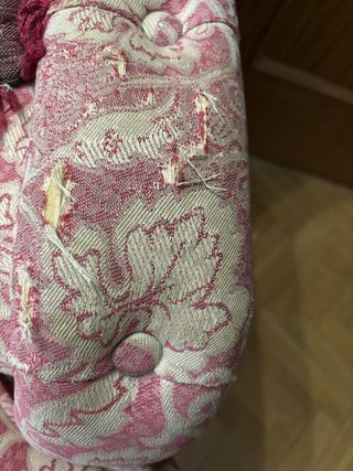 Sofa vintage tipo estilo isabelino