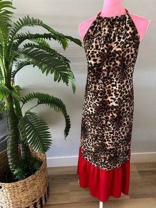 Vestido mujer animal print