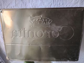 Cártel chapa publicidad de la Cerveza Corona