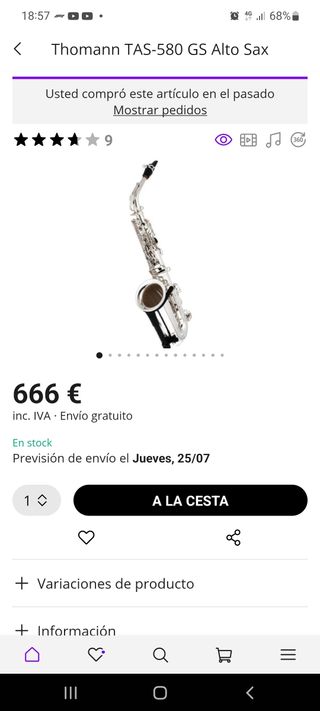 Saxo alto Thomann TAS-580