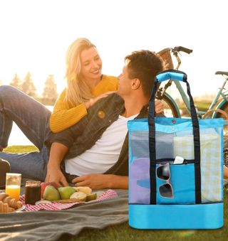 Bolsa de playa con nevera incorporada 2x1