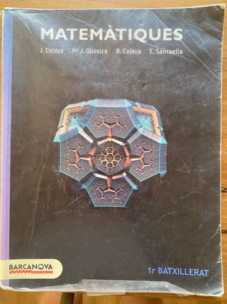 Libro de matemáticas bachillerato