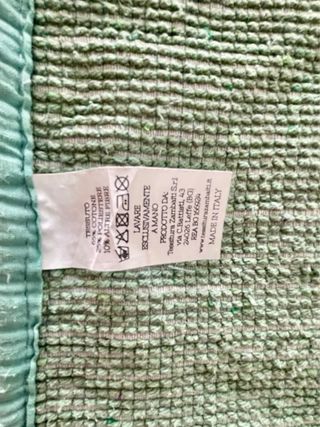 Tappeto bagno cotone verde 50 x 105 cm come nuovo
