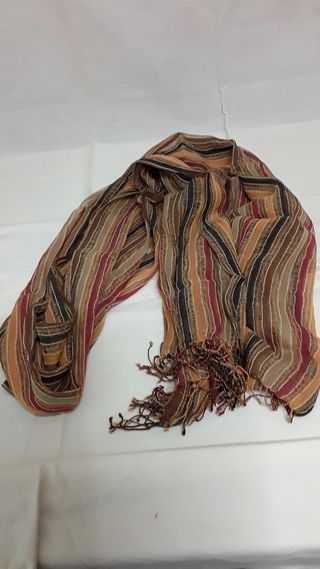 Foulard sciarpa fantasia a righe 
