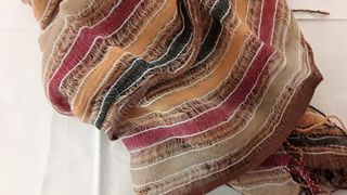 Foulard sciarpa fantasia a righe 