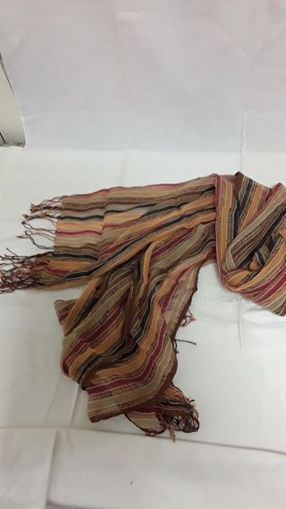 Foulard sciarpa fantasia a righe 