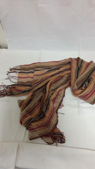 Foulard sciarpa fantasia a righe 