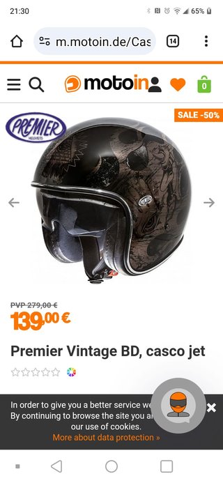 Casco Premier BD Black Chromed talla XS