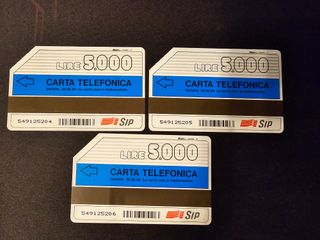 Carta Infinita SIP 5000 3 seriali consecutivi