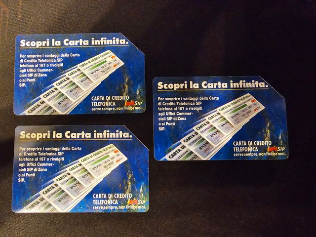 Carta Infinita SIP 5000 3 seriali consecutivi