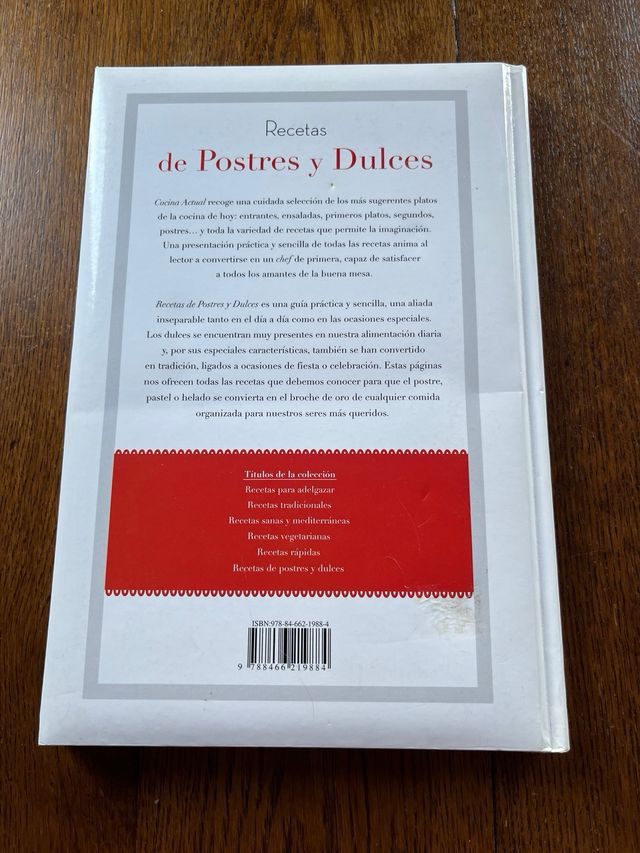 Libro de Recetas de postres y dulces Libsa