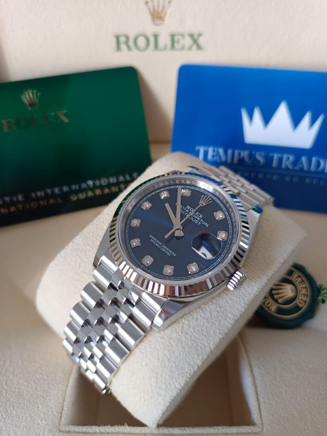 Datejust 36mm Azul Diamantes 08/24