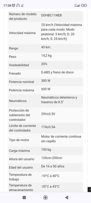 Patinete Eléctrico 