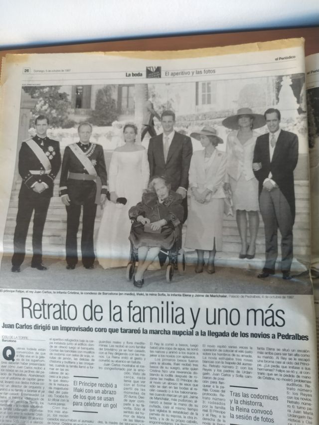 Giornale nuziale Princes de Barcelona