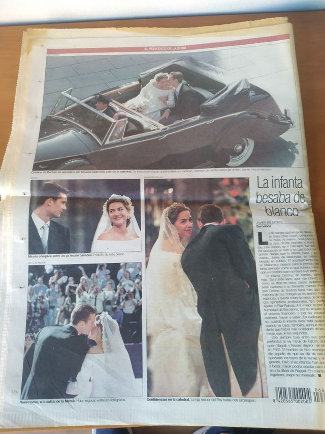 Giornale nuziale Princes de Barcelona