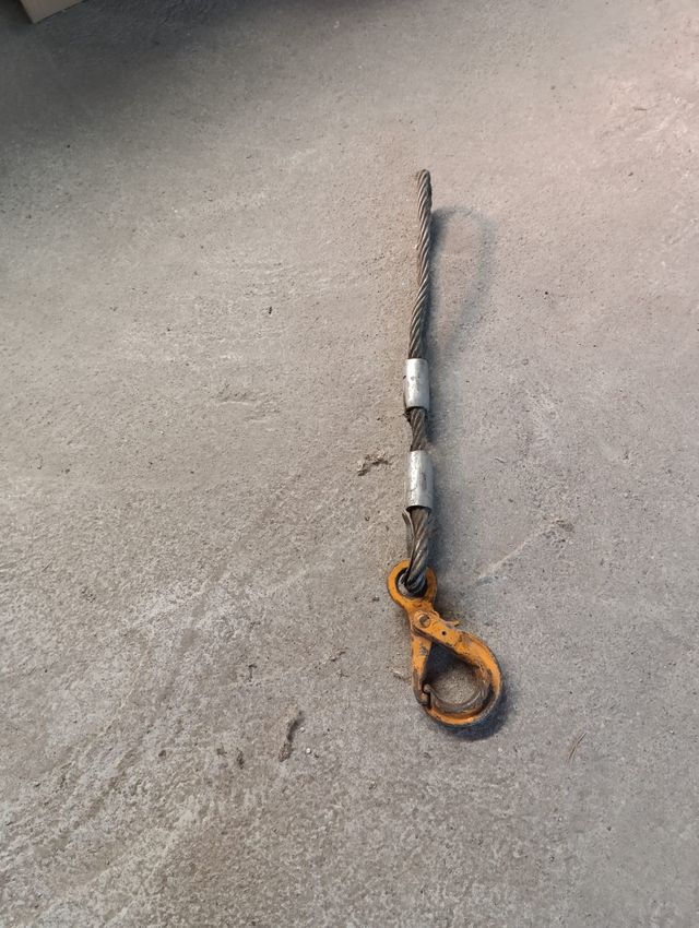 cable acero con ganchos