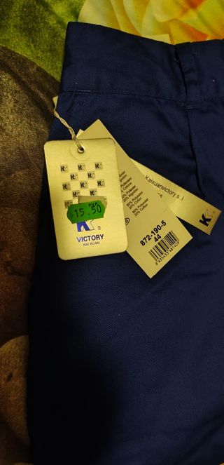 Pantalón de trabajo nuevo hombre o mujer Azul