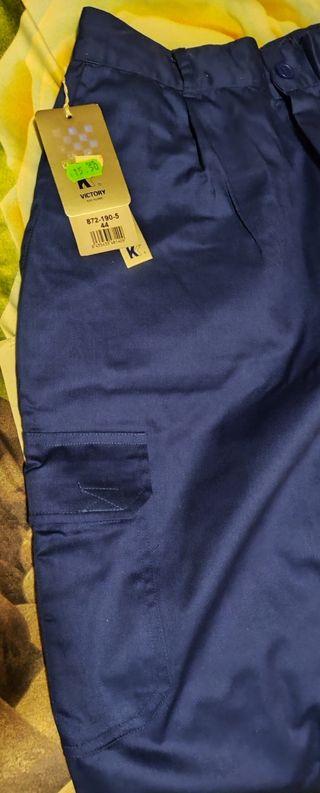 Pantalón de trabajo nuevo hombre o mujer Azul
