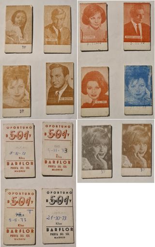 Cromos antiguos / Viñetas antiguas