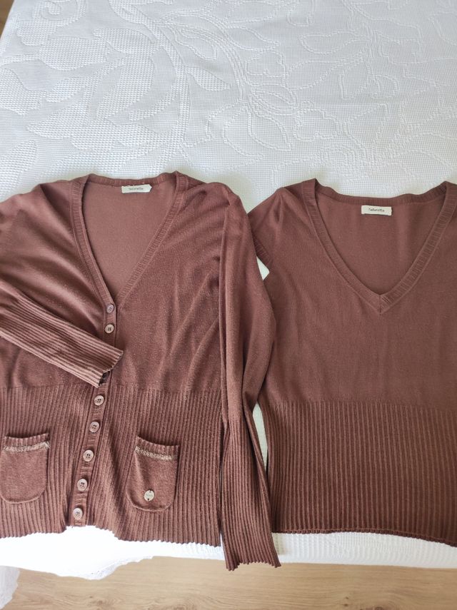 Conjunto de chaqueta y jersey